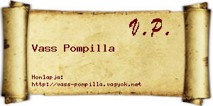 Vass Pompilla névjegykártya